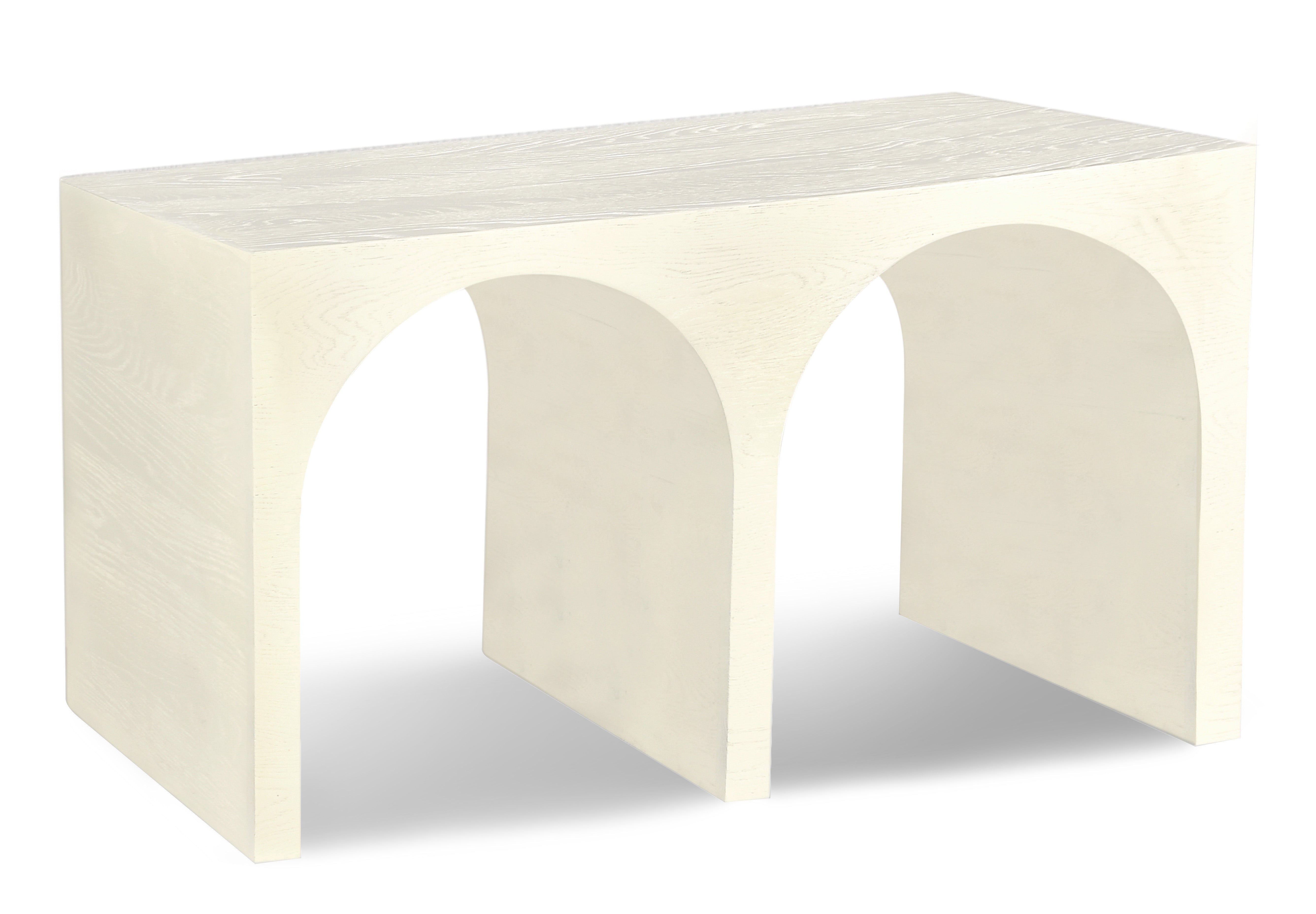 June Cream Oak Console Table