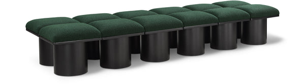 Pavilion Green Boucle Fabric Bench