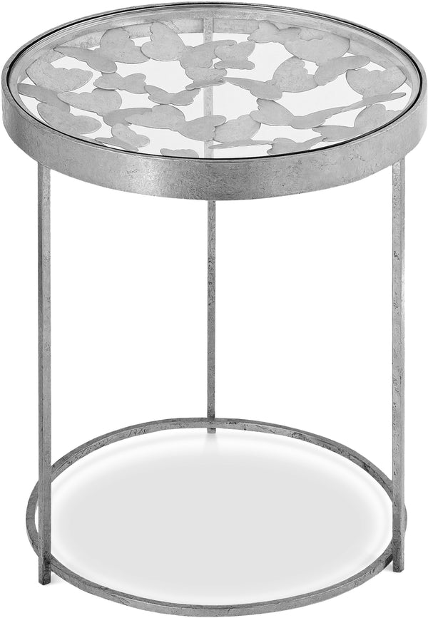 Butterfly Silver End Table