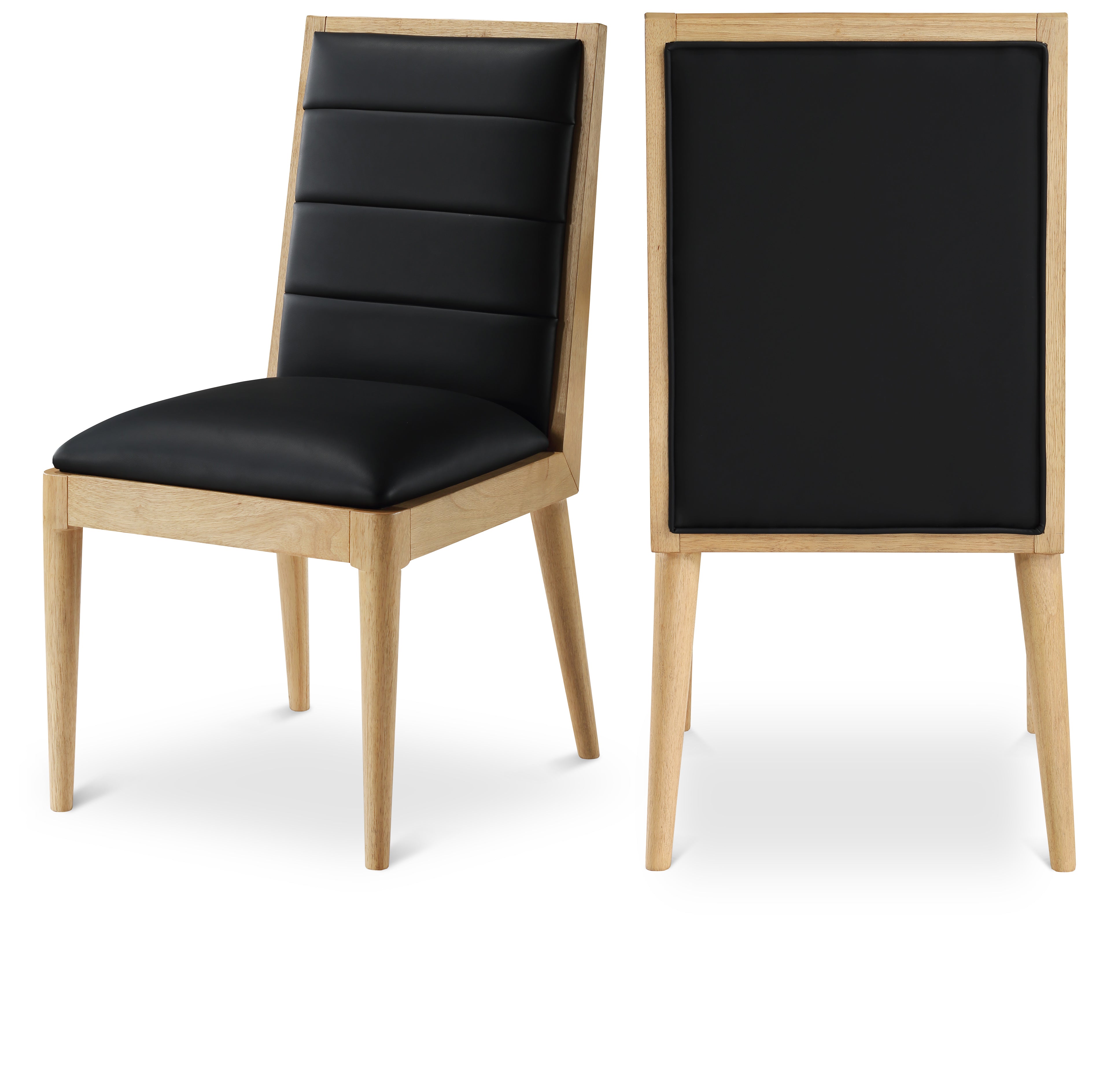 Bristol Black Vegan Leather Dining Chair