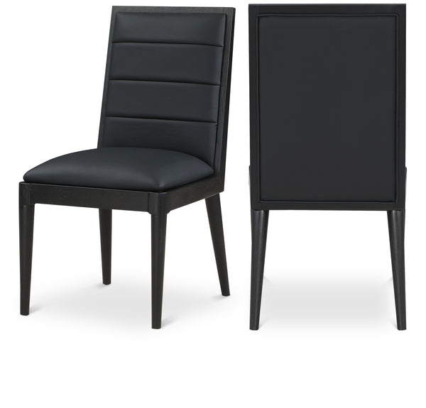 Bristol Black Vegan Leather Dining Chair