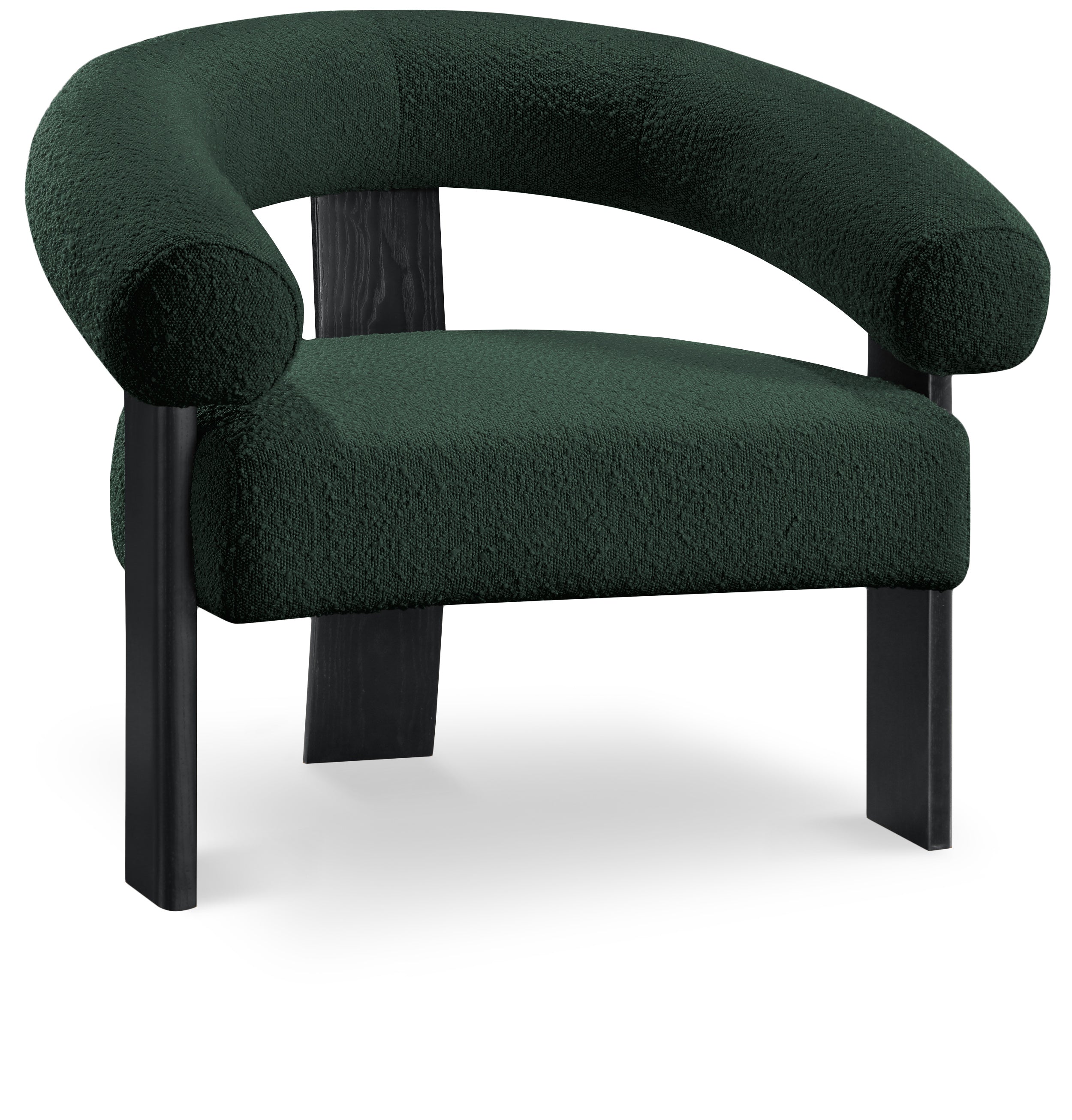 Winston Green Boucle Fabric Accent Chair