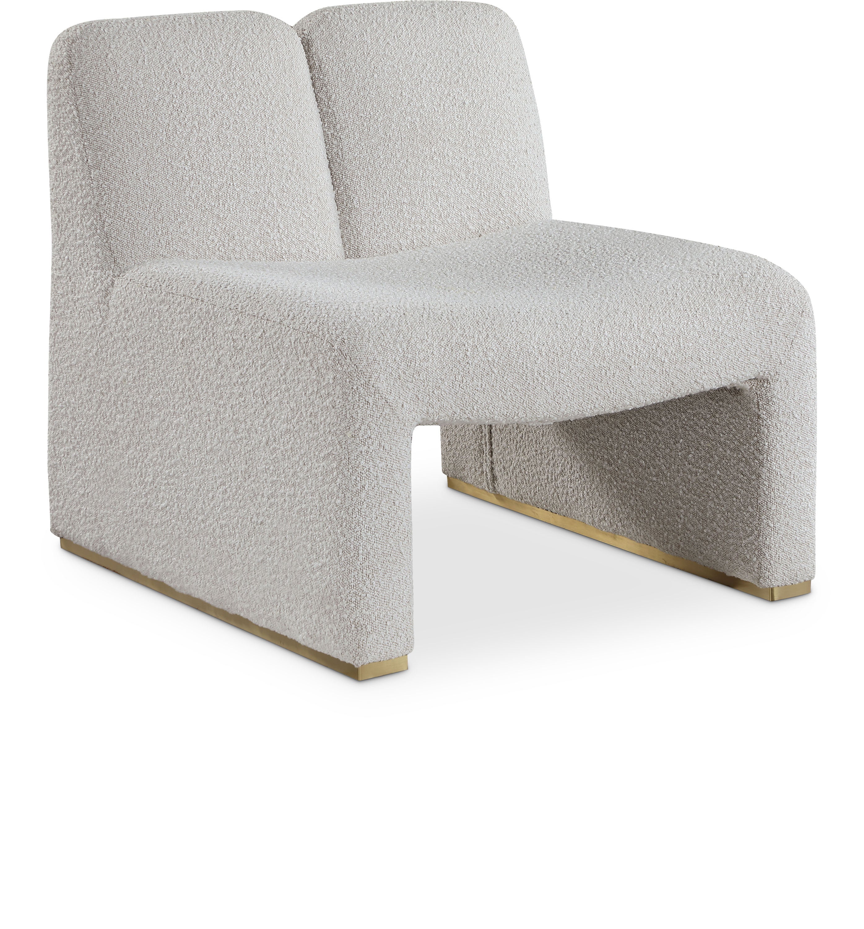 Alta Cream Boucle Fabric Accent Chair