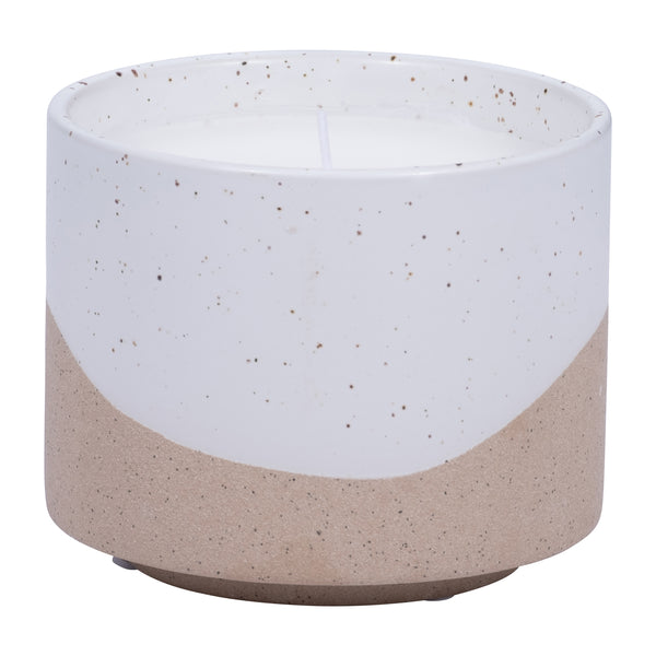 5" 15oz Wave Citro Candle, Ivory