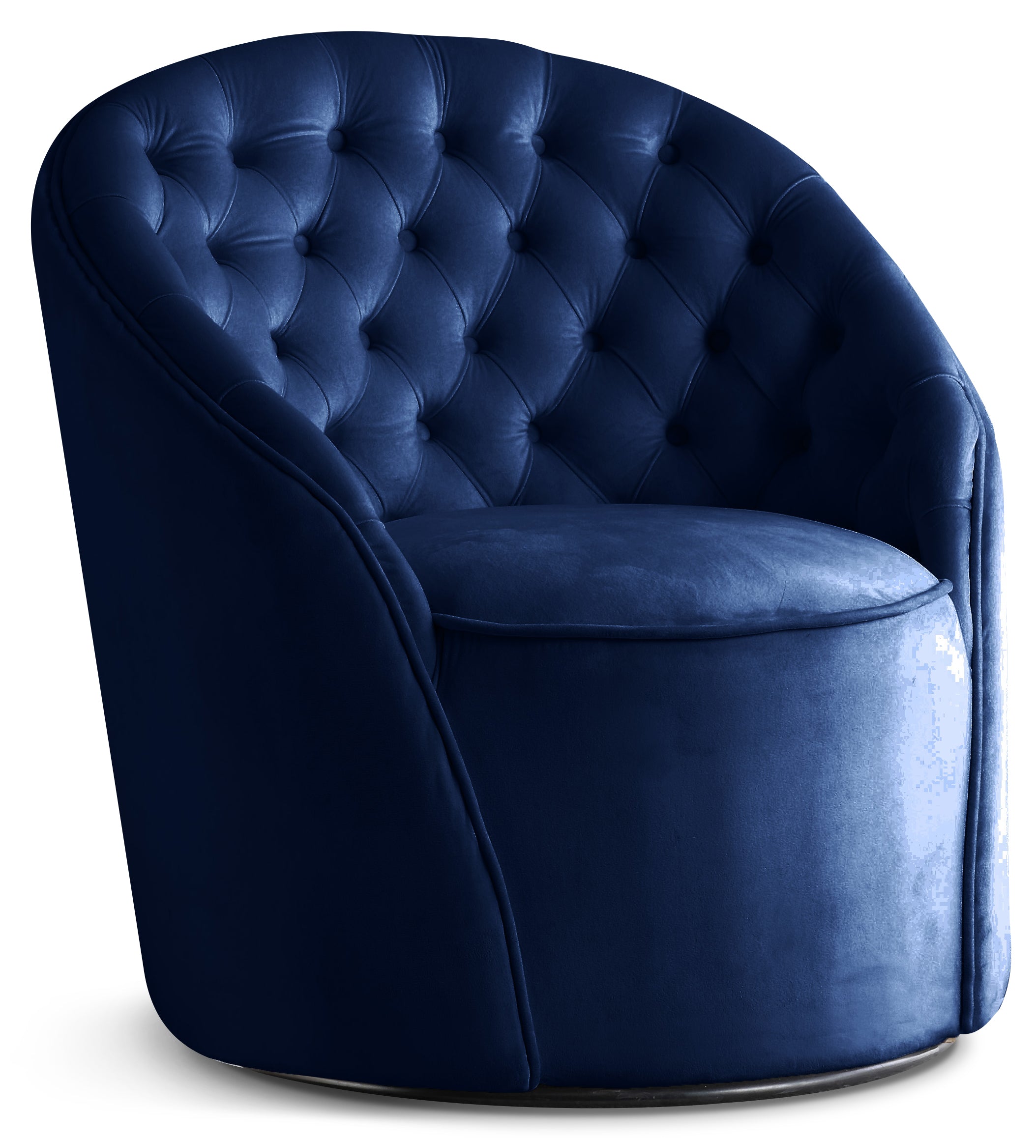 Alessio Navy Velvet Accent Chair