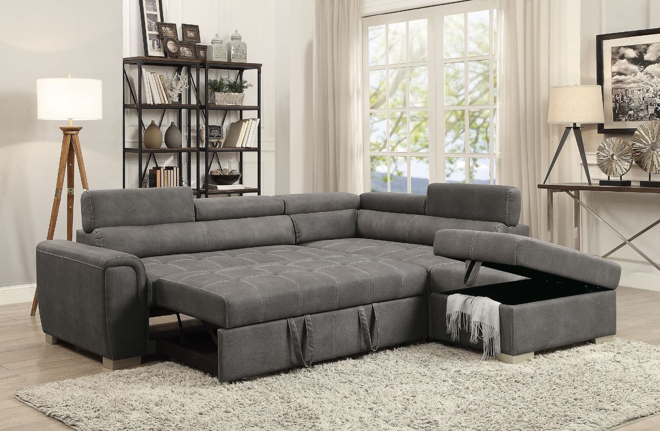 Thelma Sectional Sofa W/Pull-Out Bed