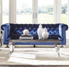 Bleker Tufted Tuxedo Arm Sofa Blue