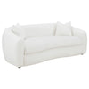 Isabella Upholstered Tight Back Sofa White