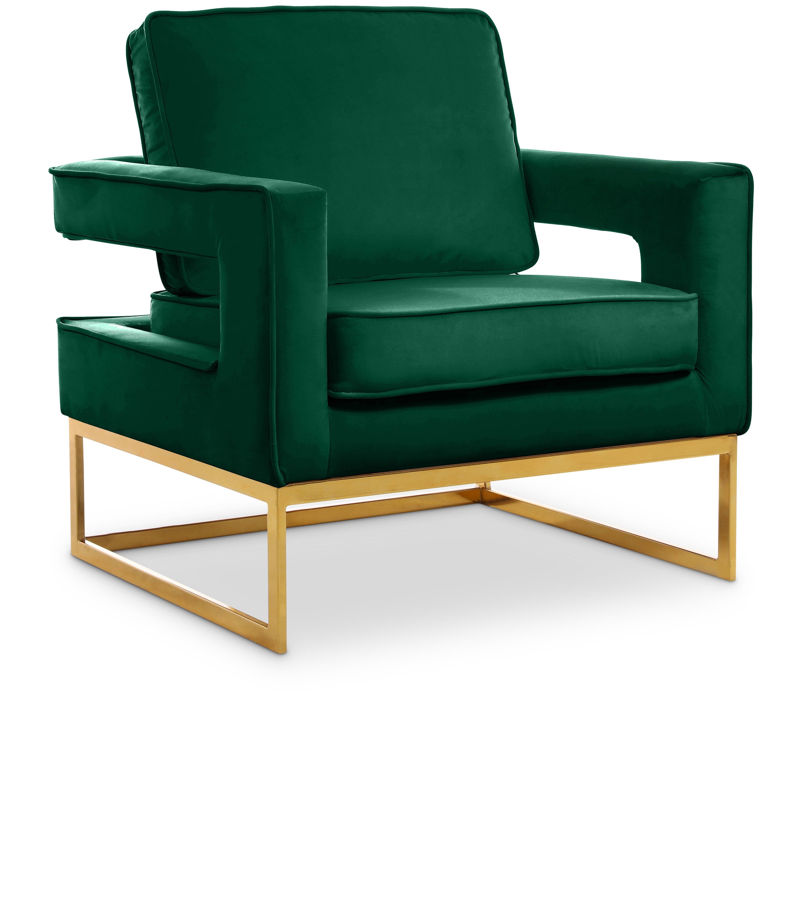 Noah Green Velvet Accent Chair