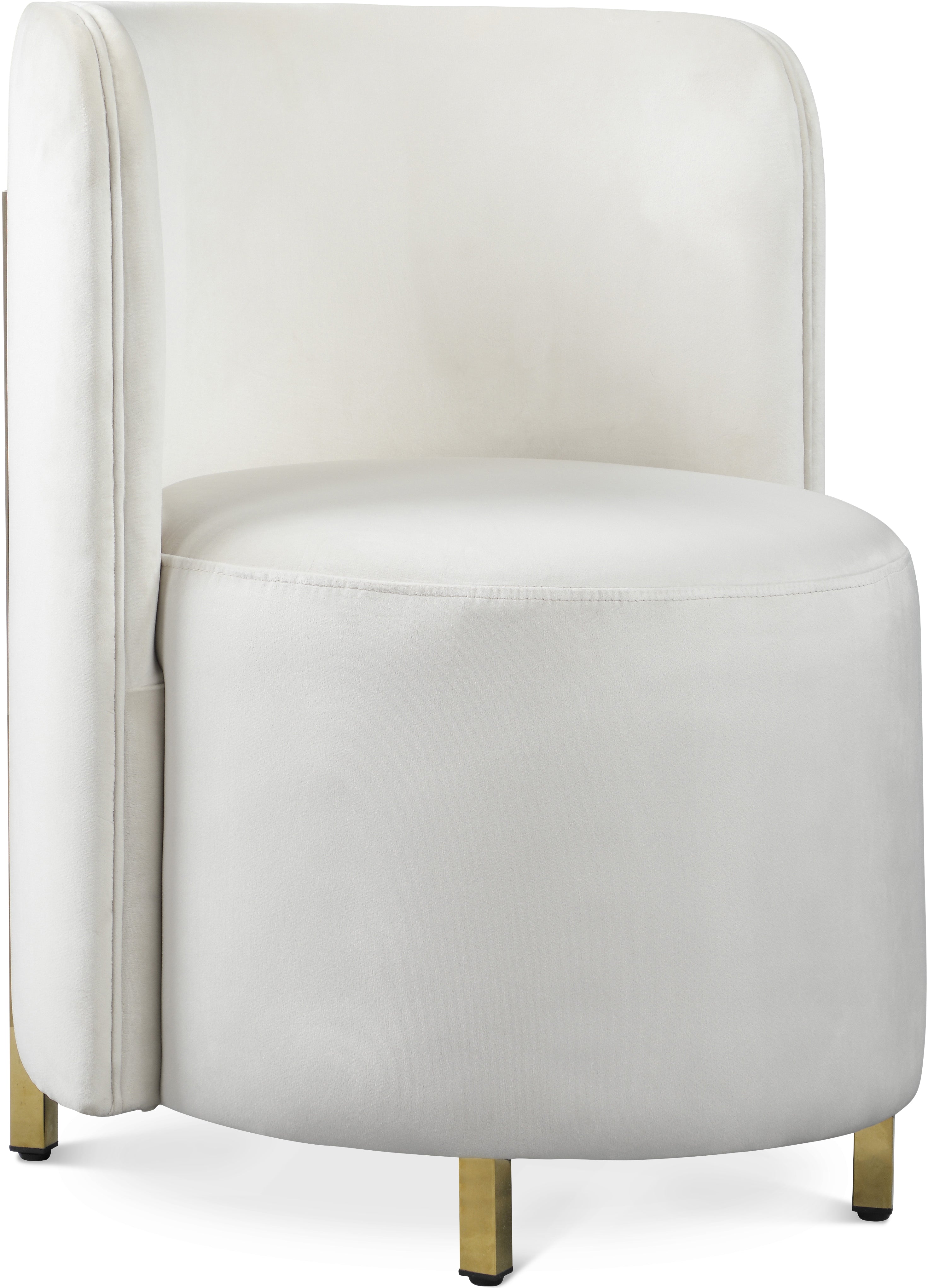 Rotunda Cream Velvet Accent Chair