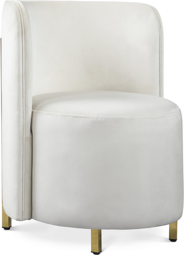 Rotunda Cream Velvet Accent Chair