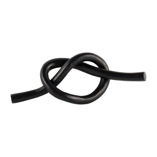 Metal,12", Single Knot Deco, Black