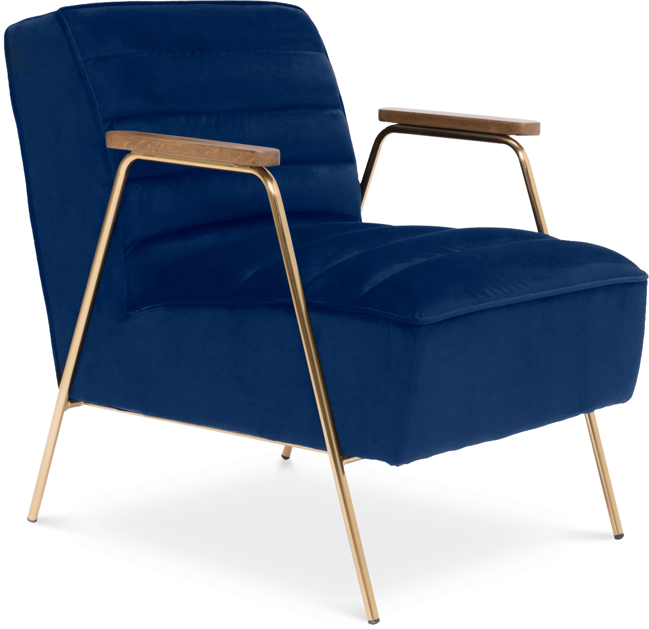 Woodford Navy Velvet Accent Chair