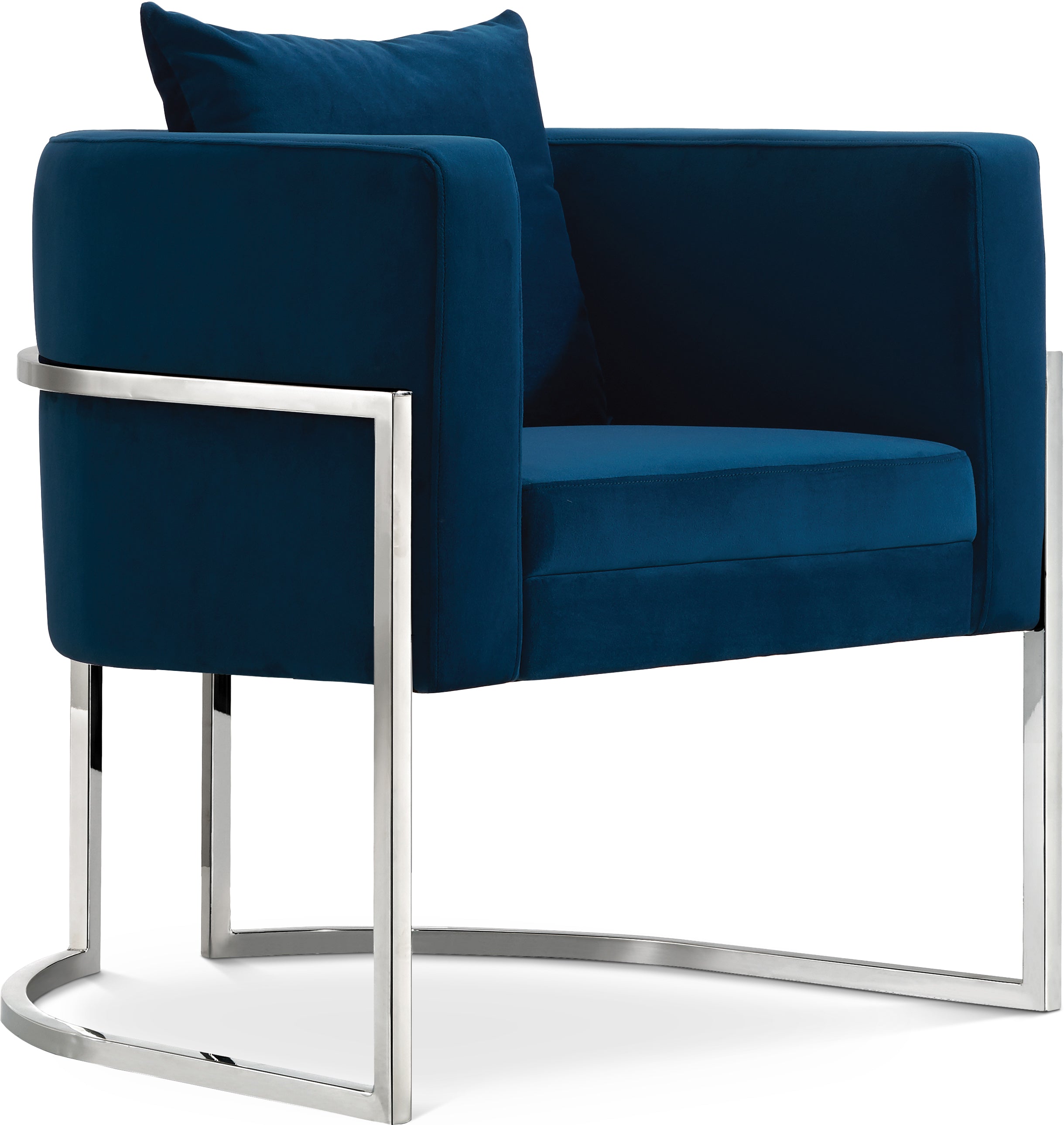 Pippa Navy Velvet Accent Chair