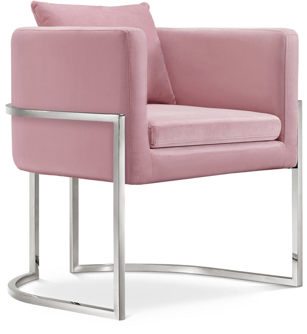 Pippa Pink Velvet Accent Chair