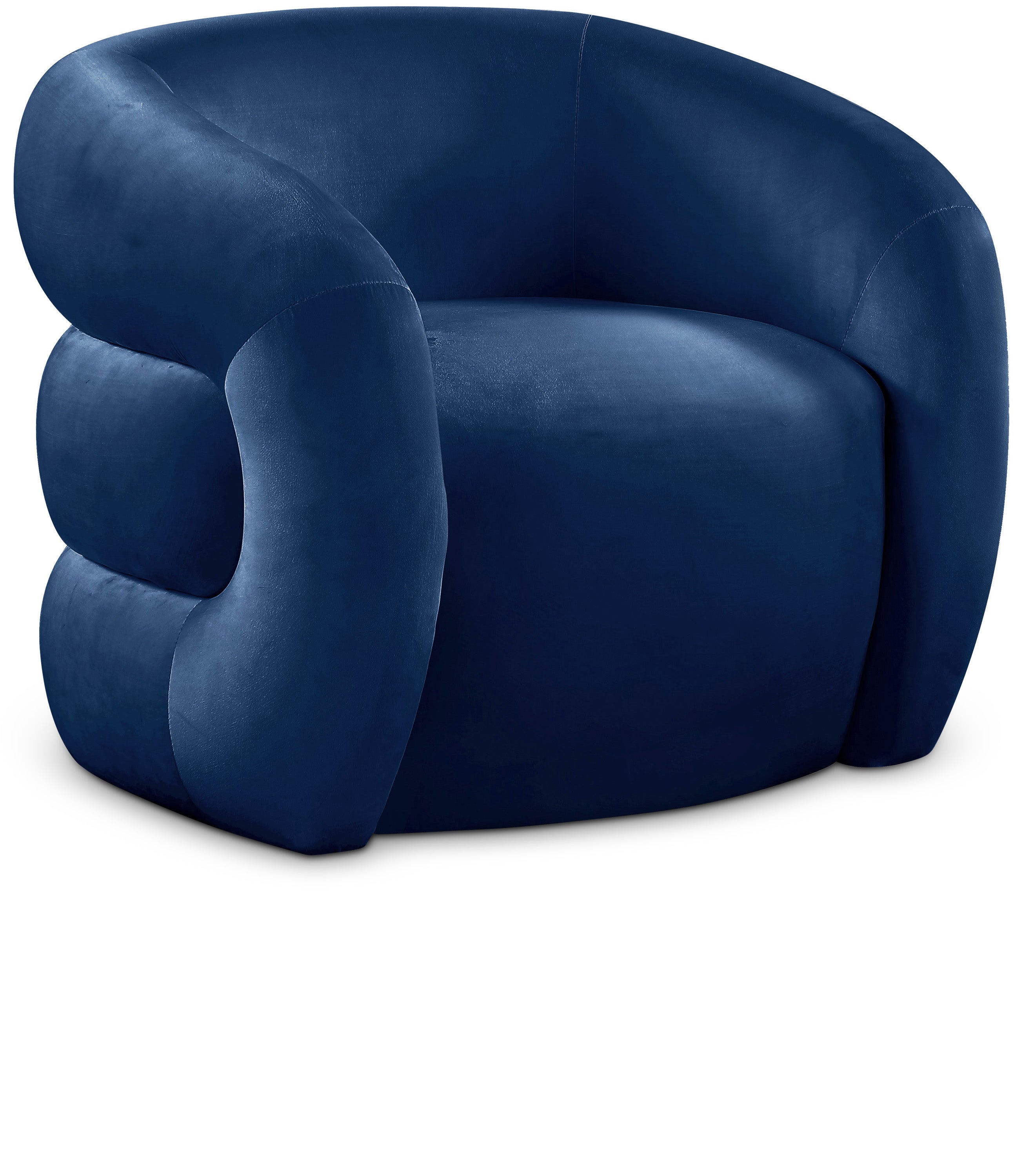 Roxbury Navy Velvet Accent Chair