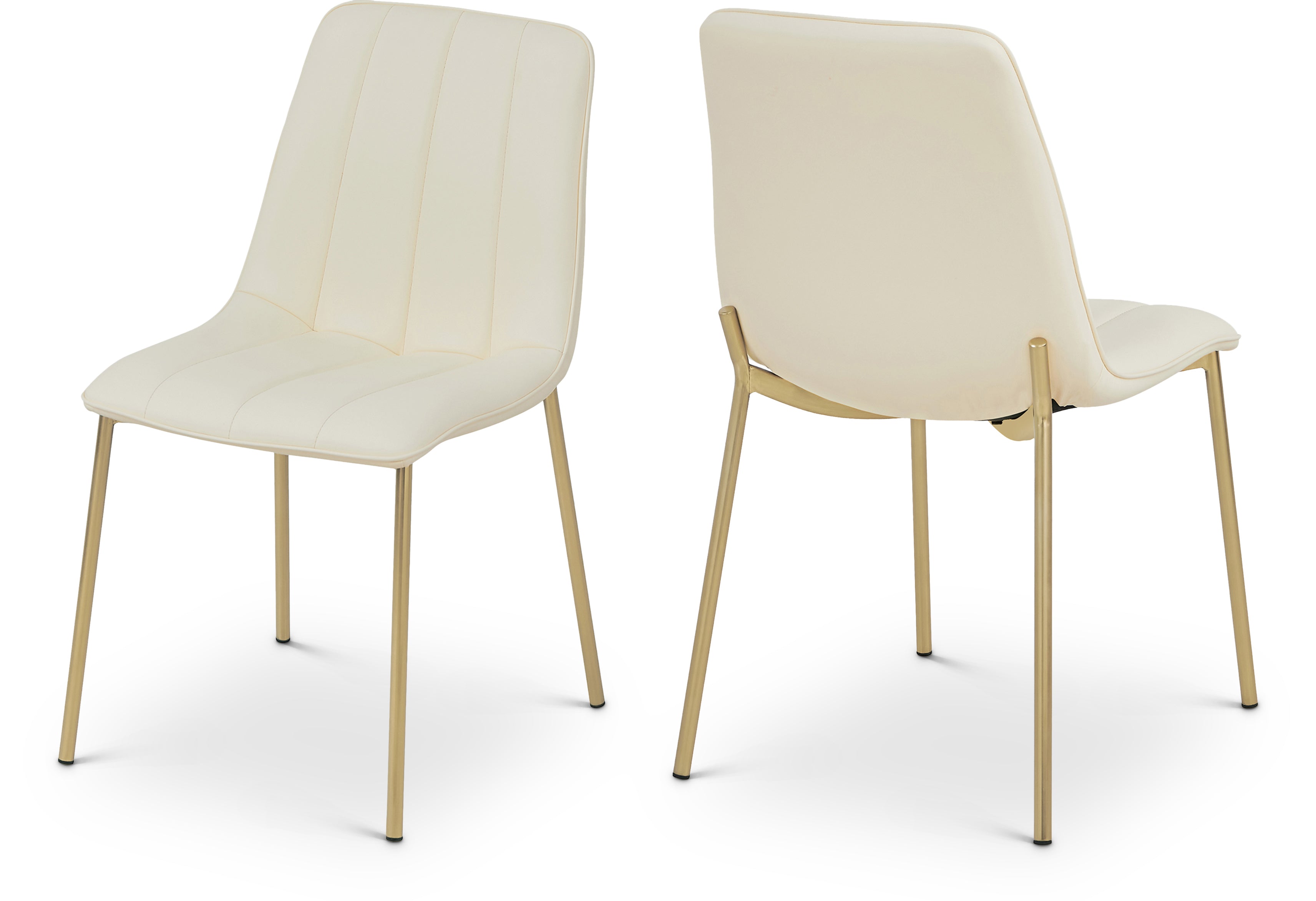 Isla Cream Vegan Leather Dining Chair