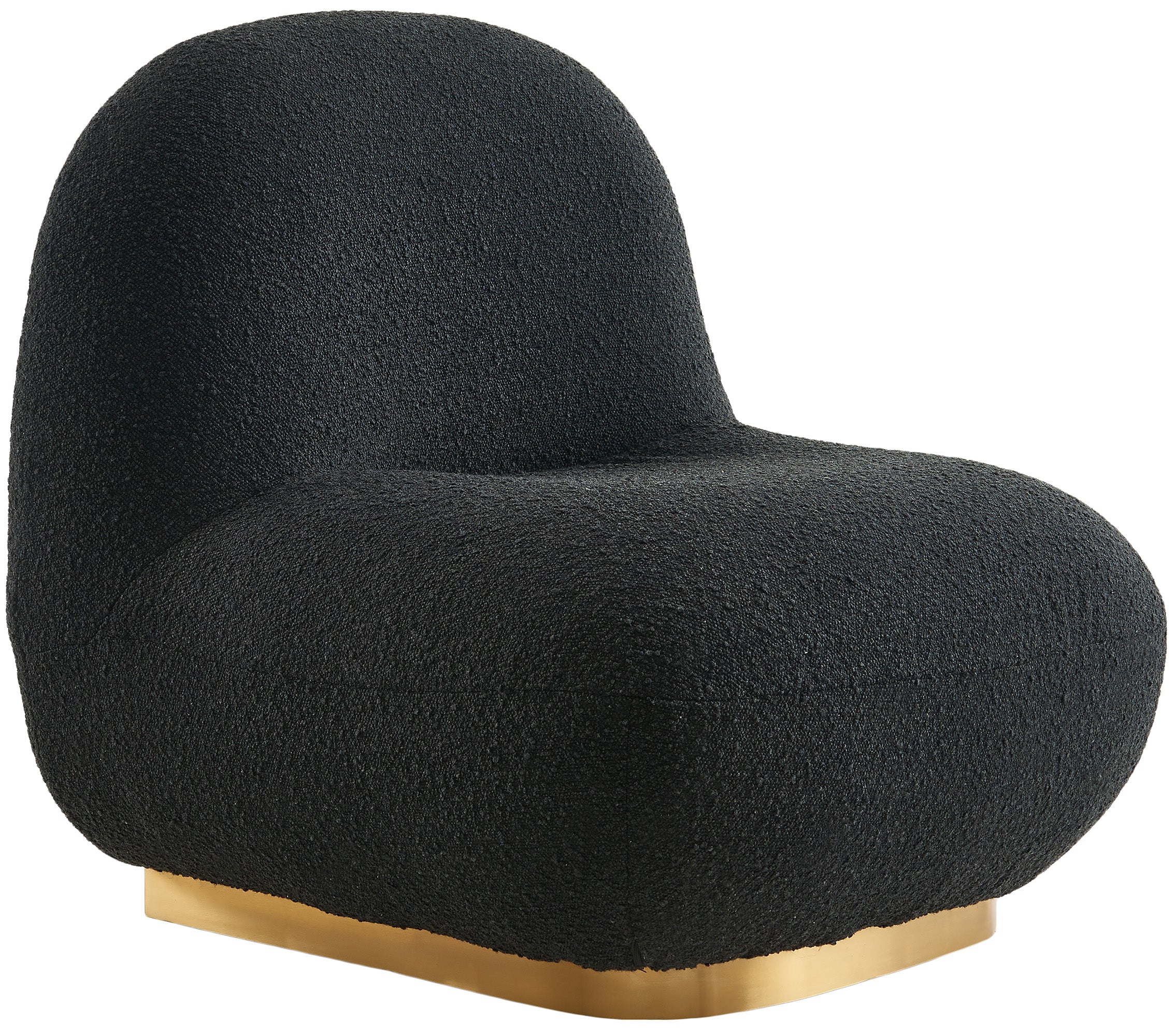 Liam Black Boucle Fabric Accent Chair