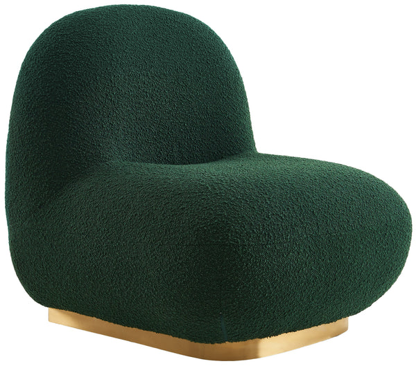 Liam Green Boucle Fabric Accent Chair