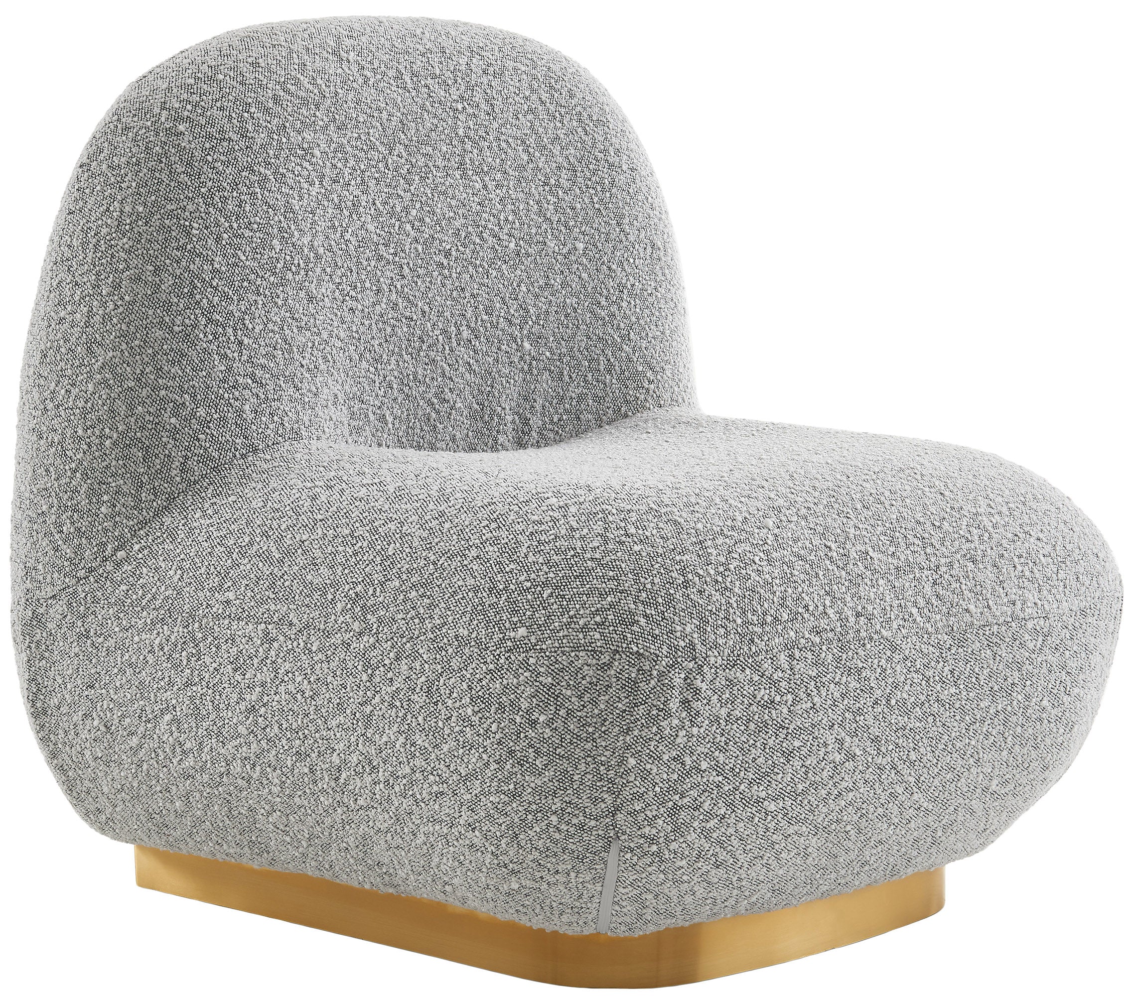 Liam Grey Boucle Fabric Accent Chair