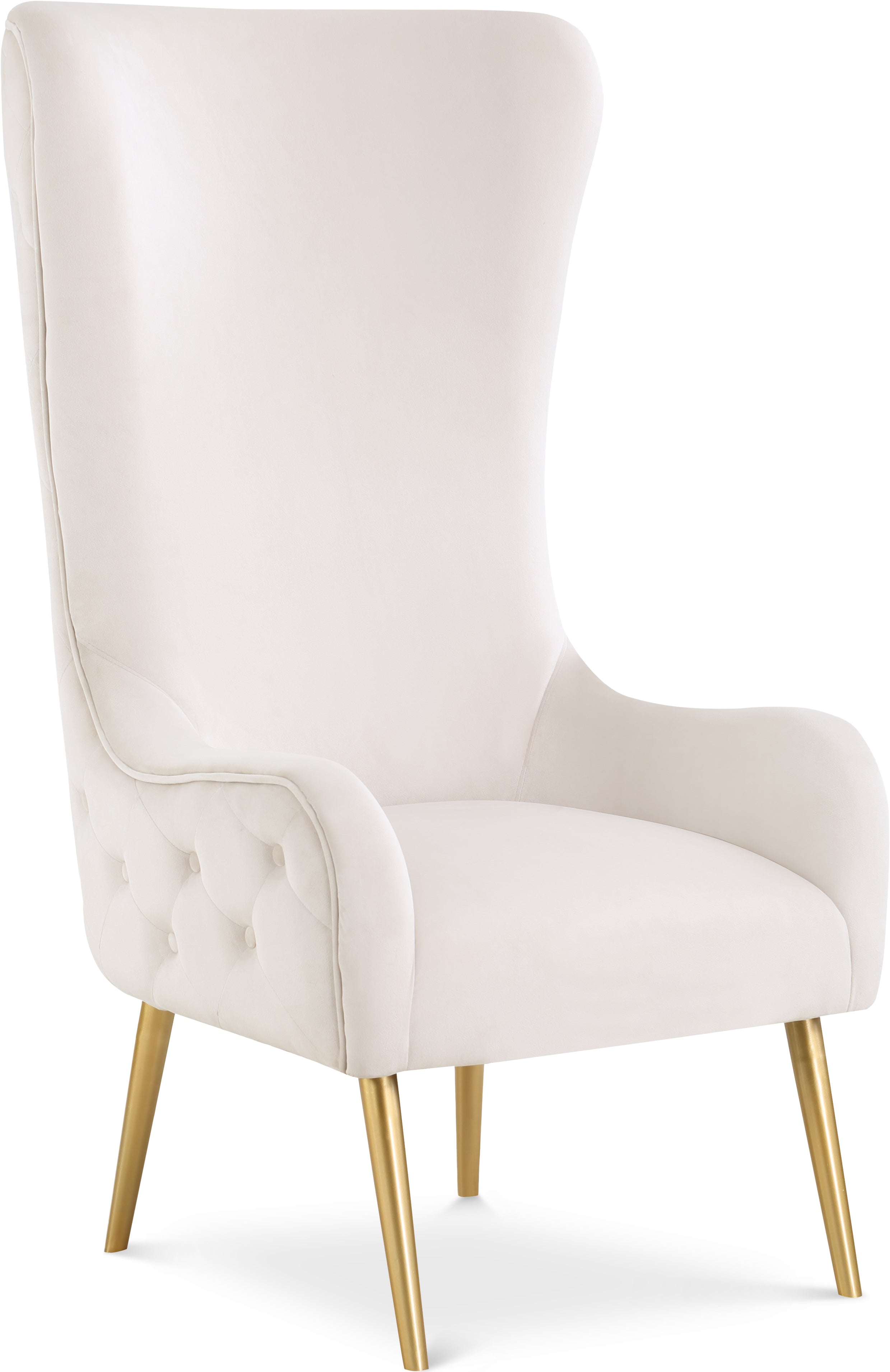 Alexander Cream Velvet Accent Chair