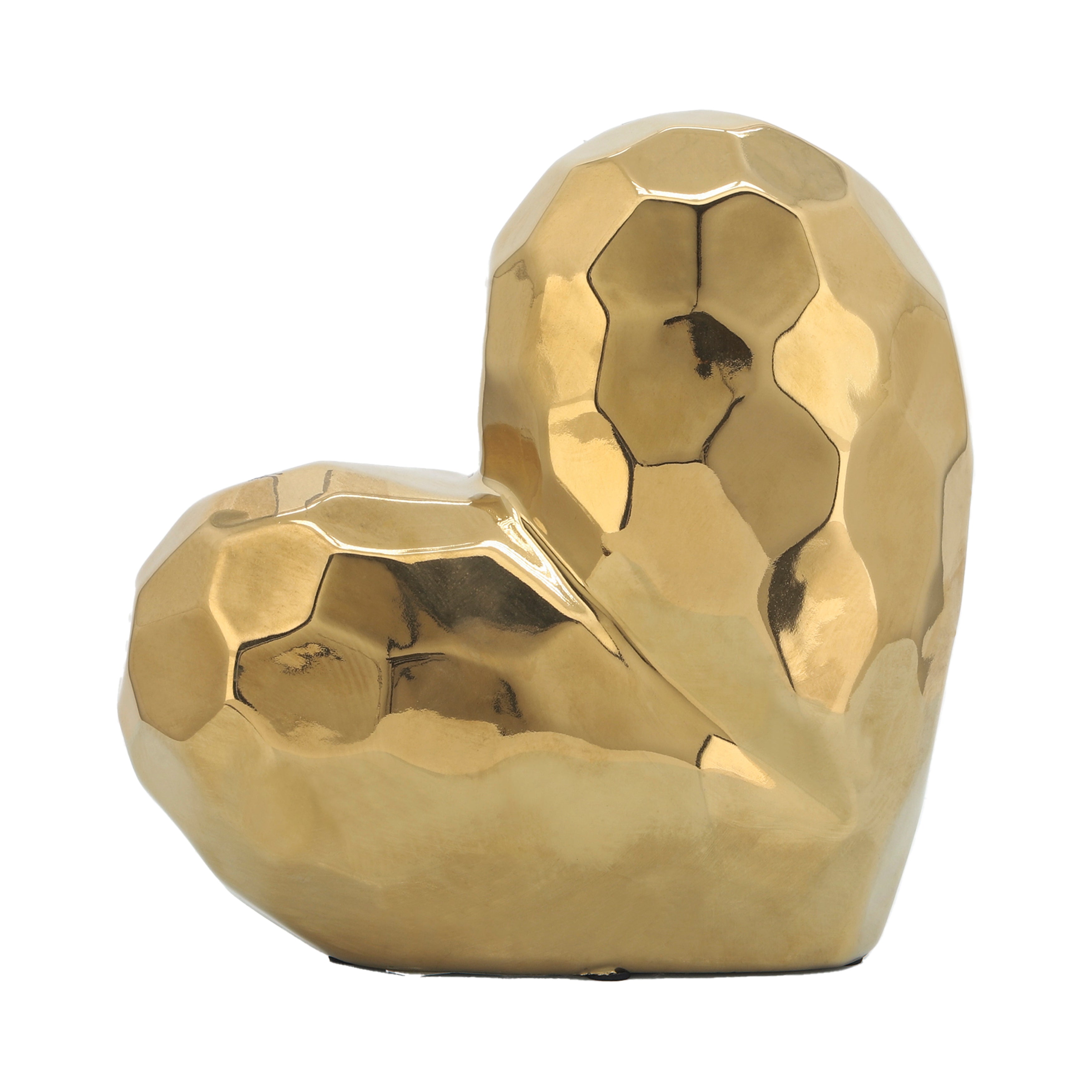 Gold Ceramic Heart 8