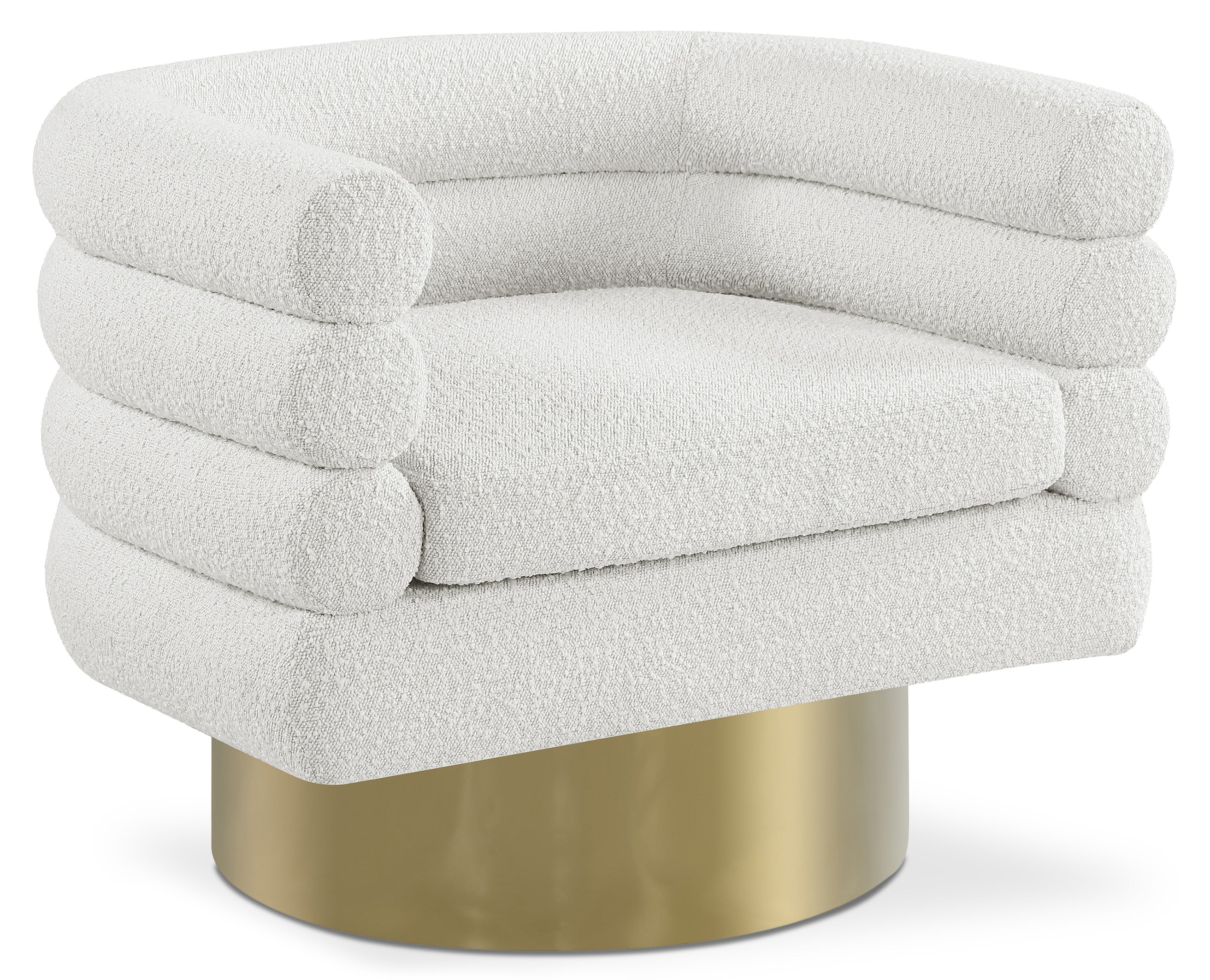 Tessa Cream Boucle Fabric Accent Chair