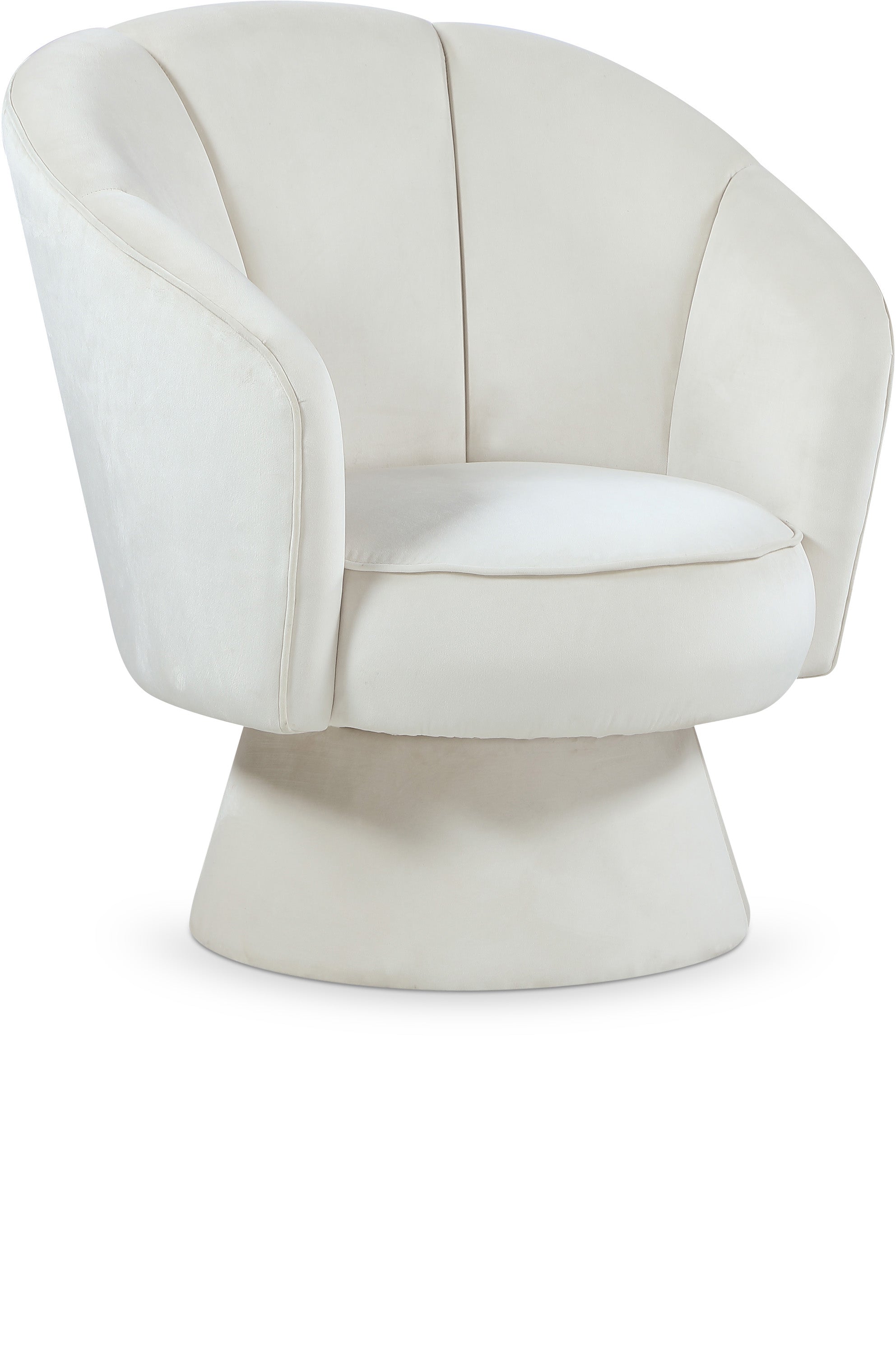 Swanson Cream Velvet Accent Chair