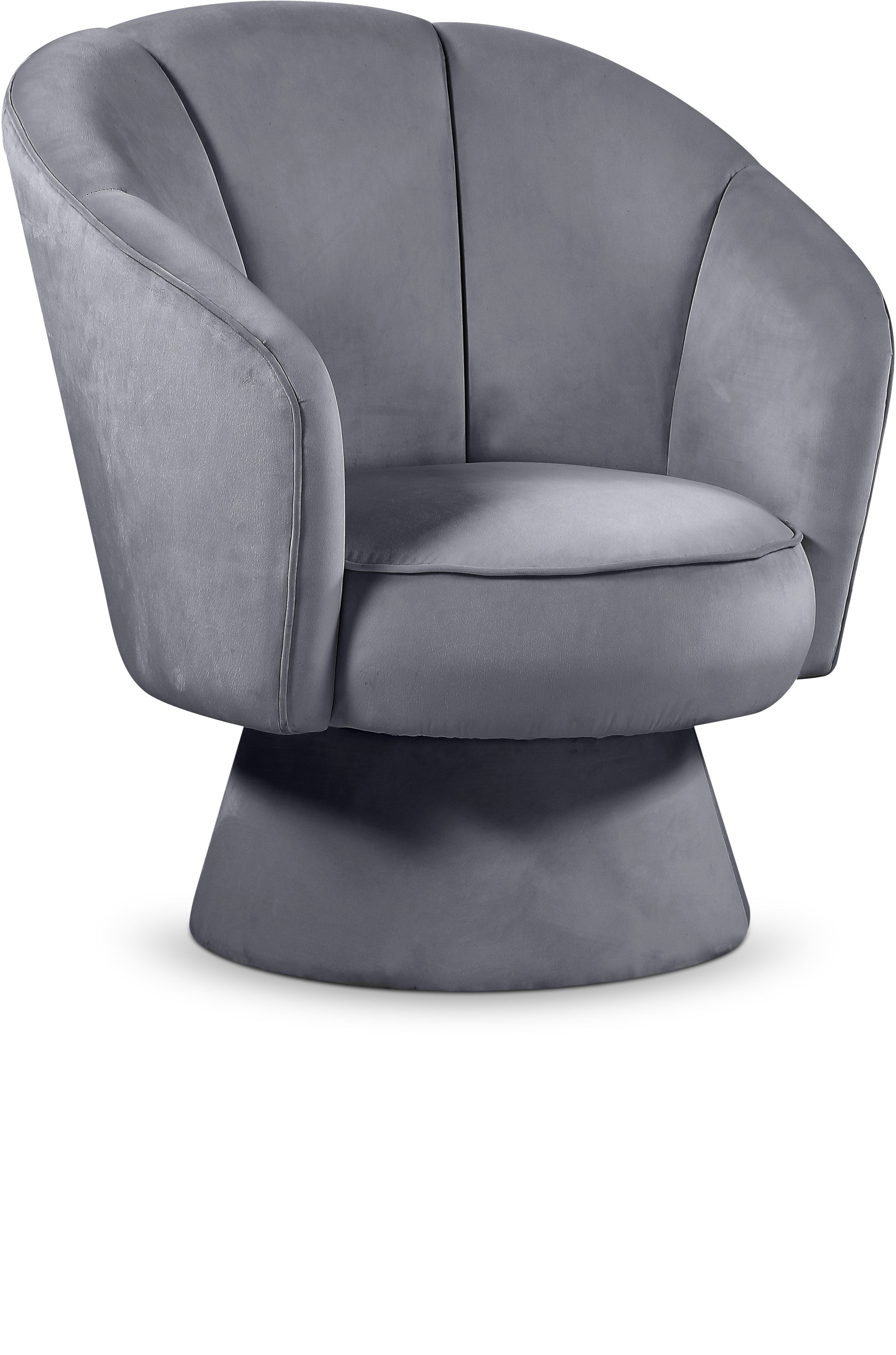 Swanson Grey Velvet Accent Chair