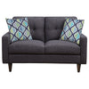 Watsonville Tufted Back Loveseat Grey