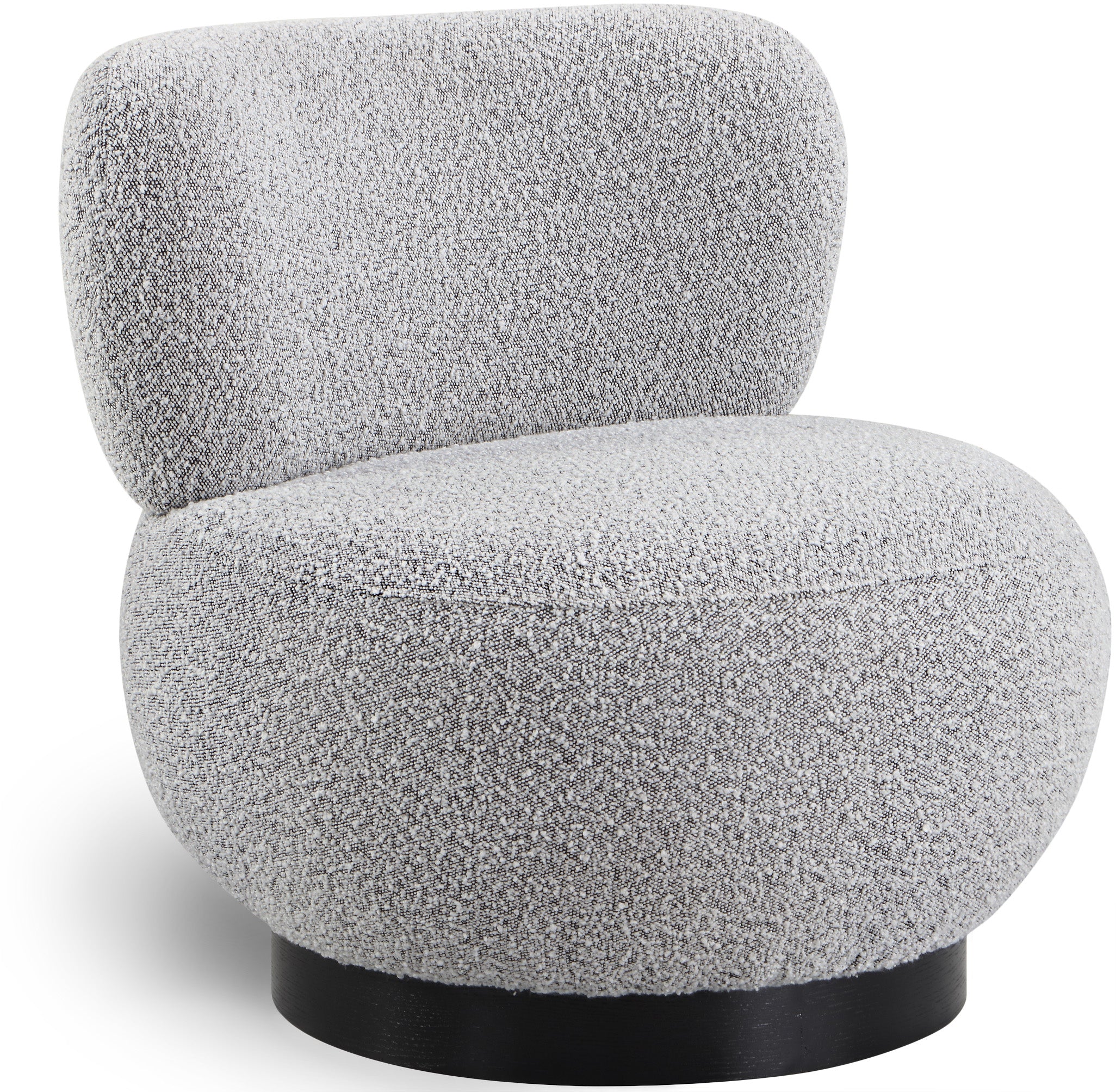 Calais Grey Boucle Fabric Accent Chair