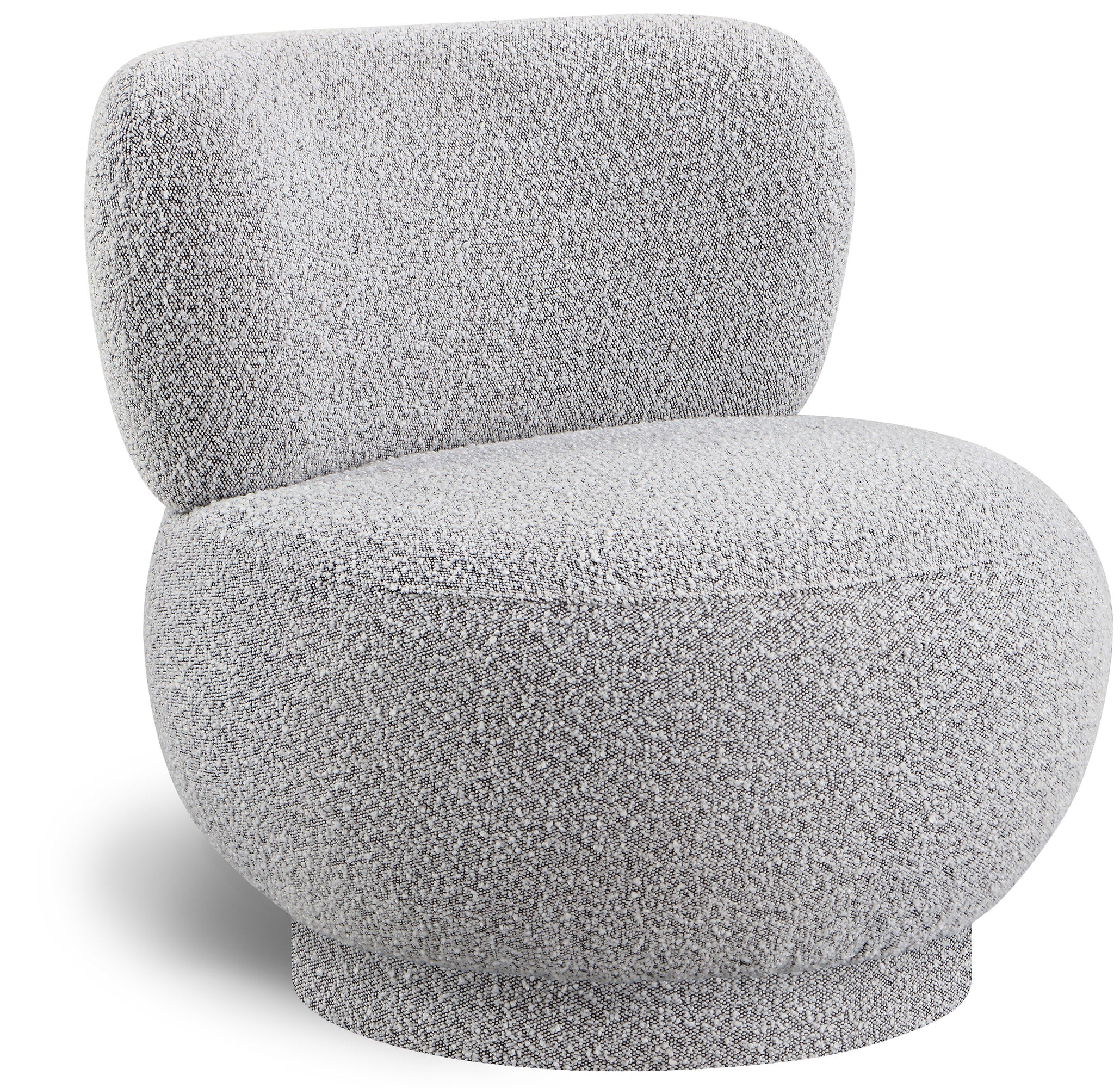 Calais Grey Boucle Fabric Accent Chair