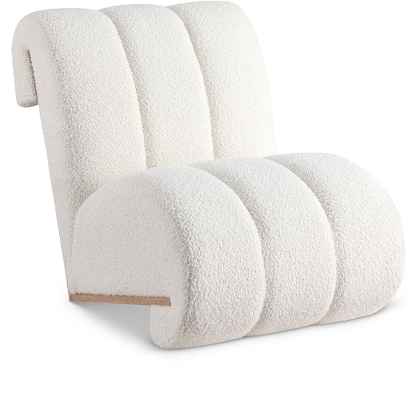 Swoon Cream Faux Sheepskin Accent Chair