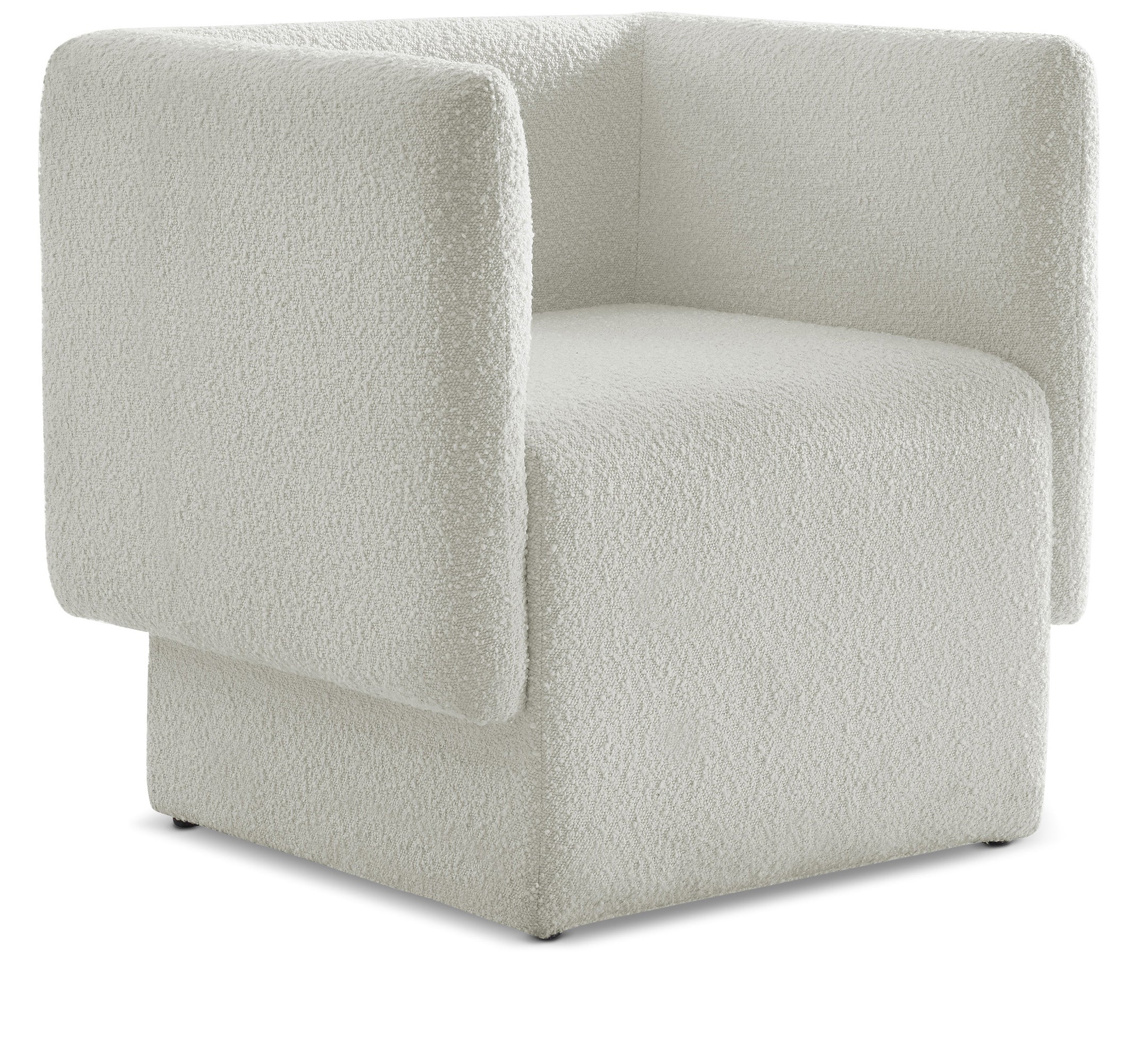 Vera Cream Boucle Fabric Accent Chair