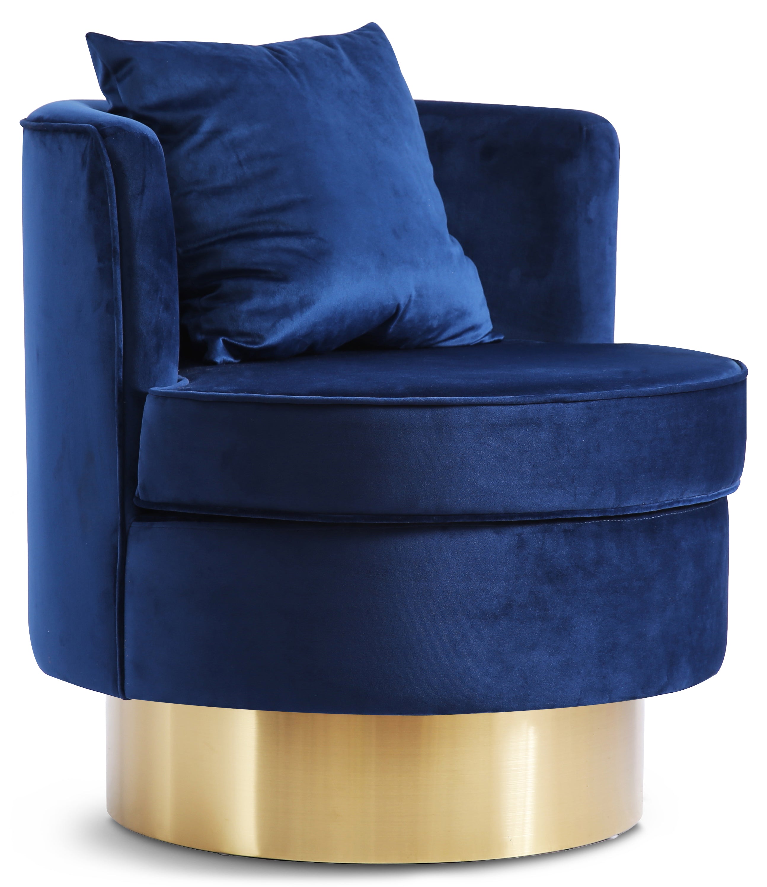 Kendra Navy Velvet Accent Chair