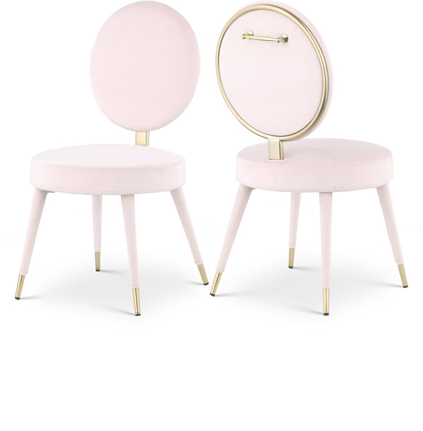 Brandy Pink Velvet Dining Chair