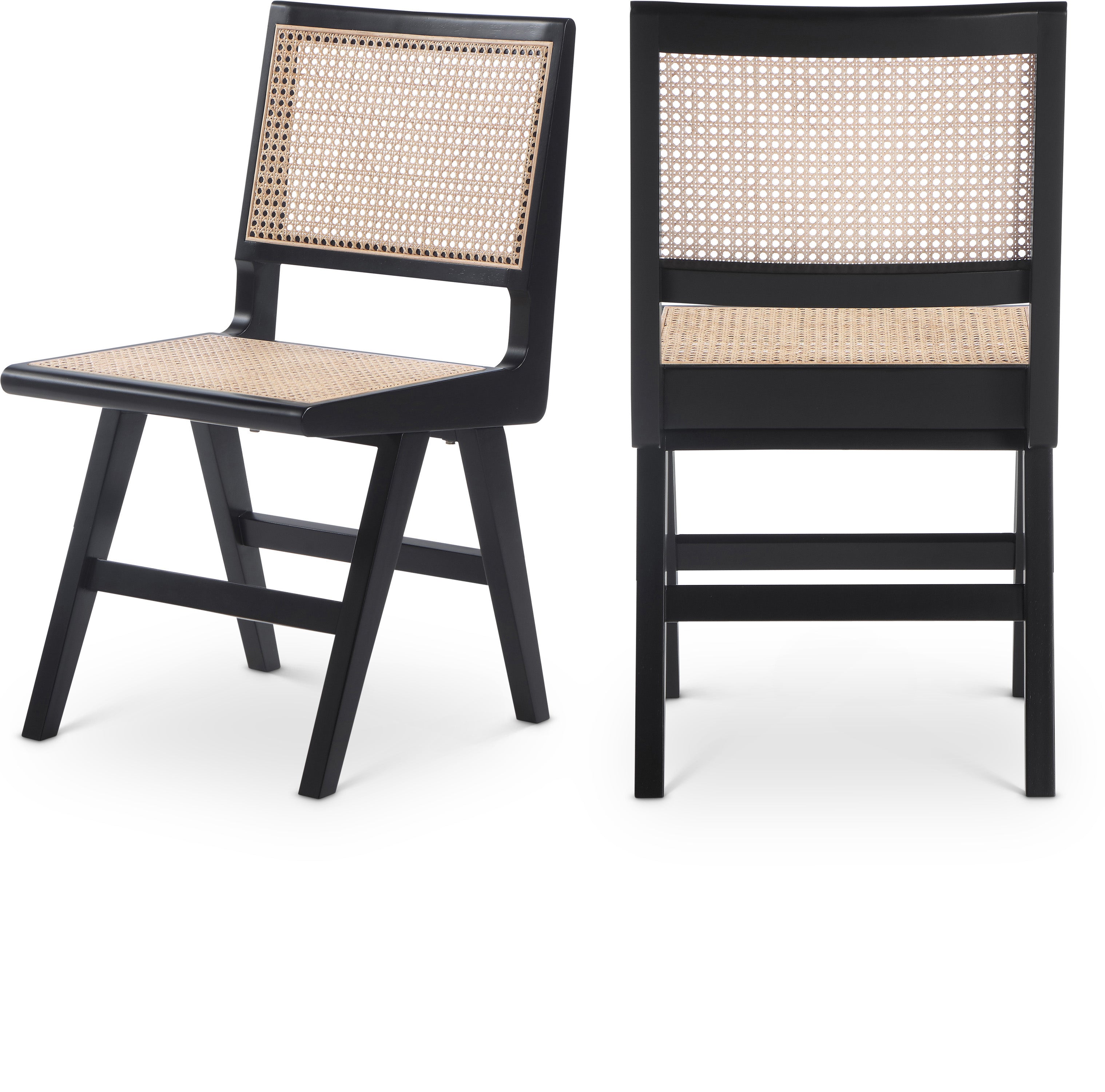 Preston Black Wood Dining Side Chair