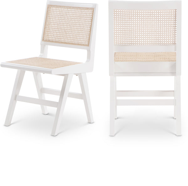 Preston White Wood Dining Side Chair