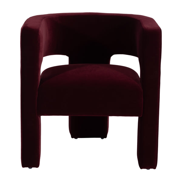 Round Back Chair - Wine