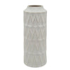 22"h Teardrop Vase, White