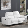 Largo Upholstered Power Loveseat White