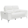 Largo Upholstered Power Loveseat White