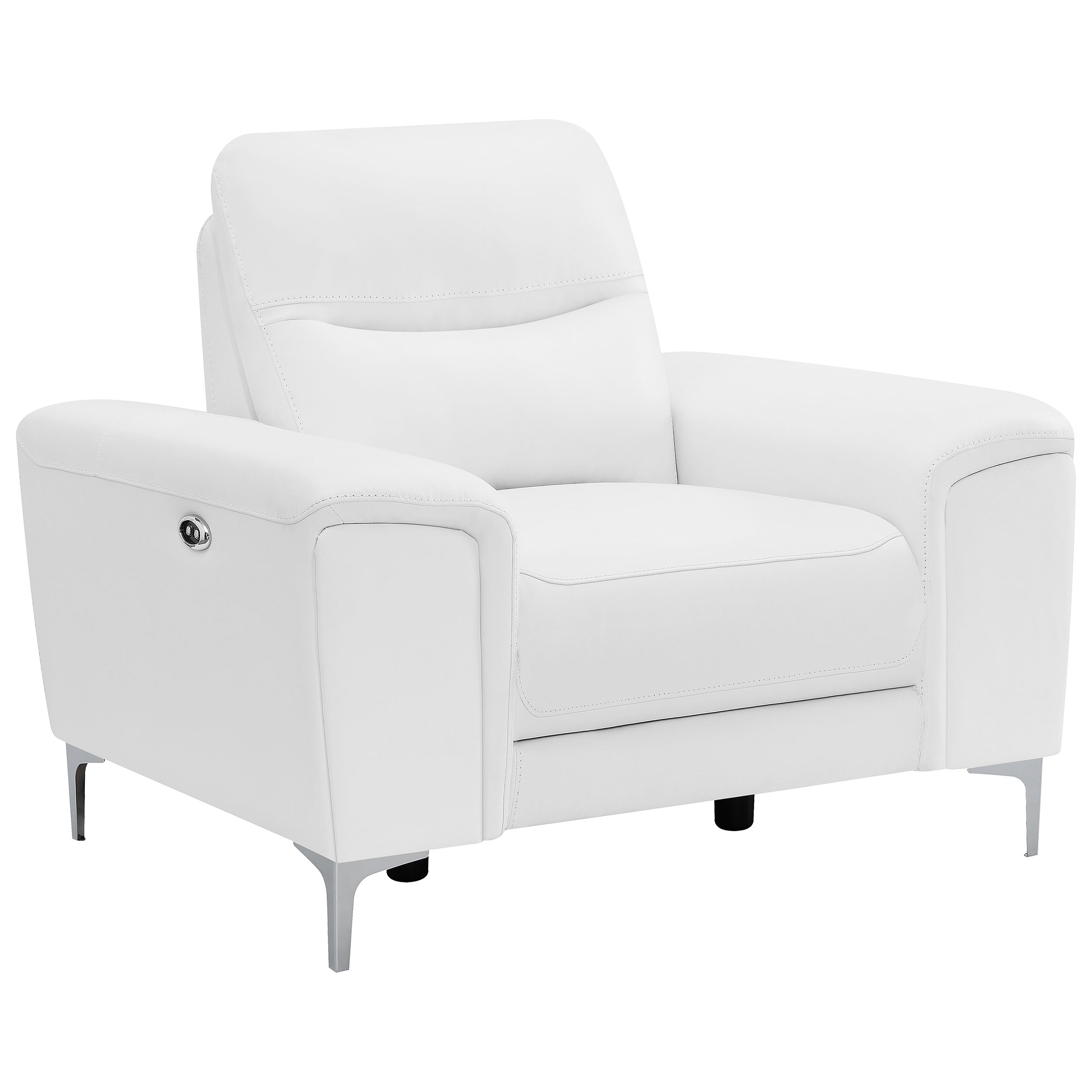 Largo Upholstered Power Recliner White