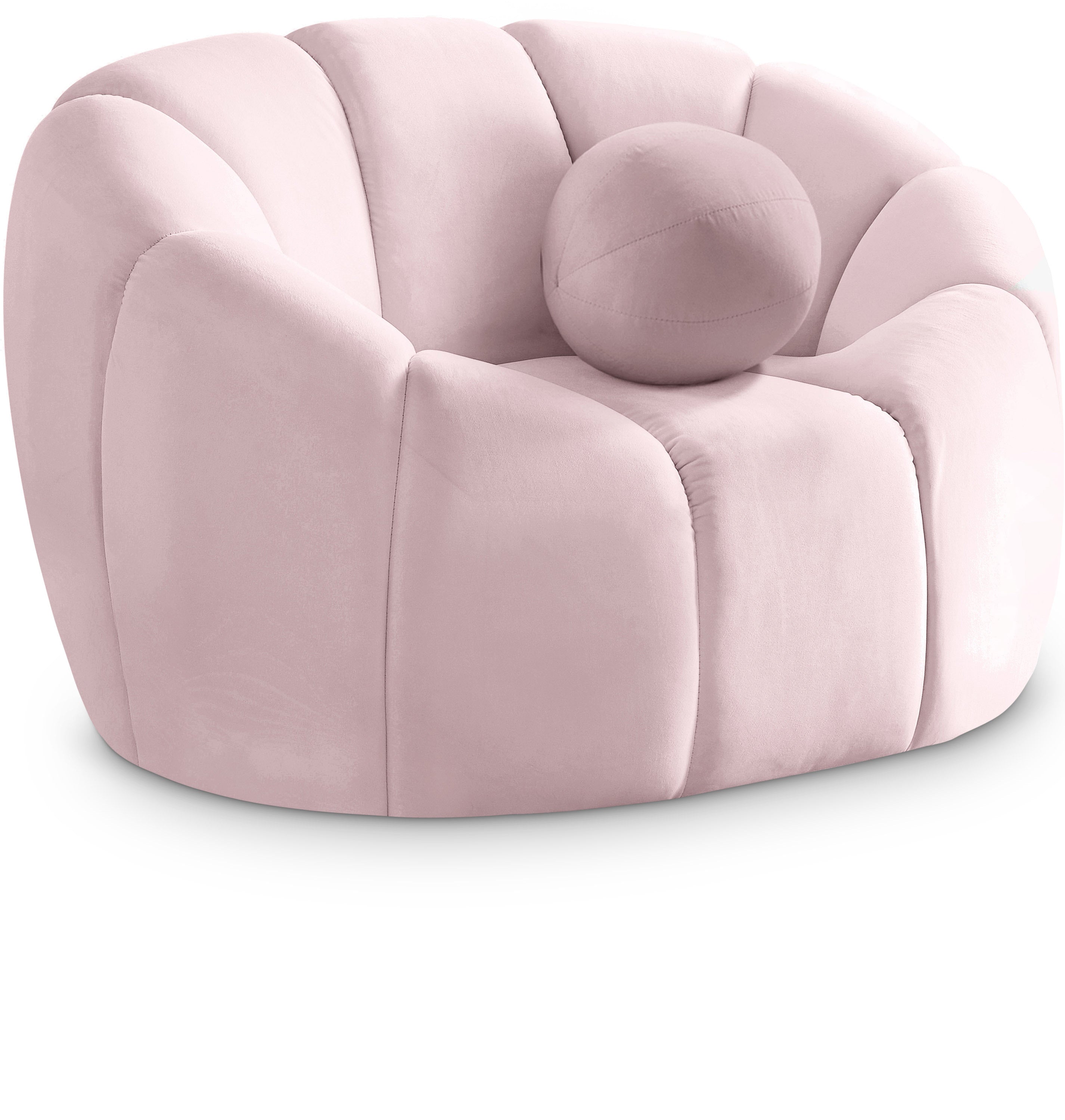 Elijah Pink Velvet Chair