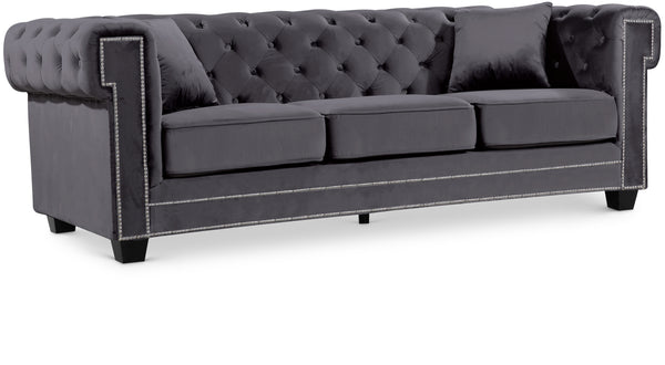 Bowery Grey Velvet Sofa