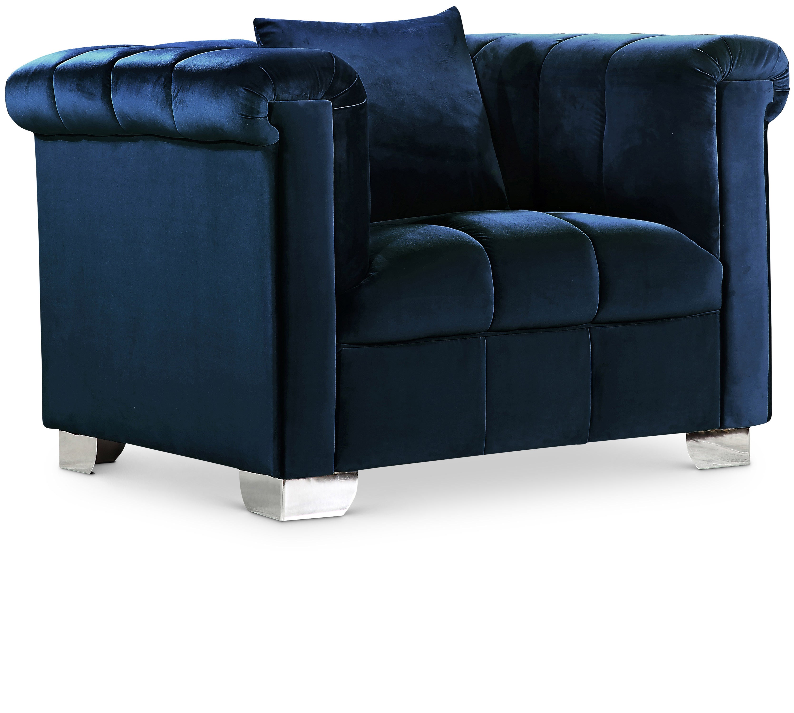 Kayla Navy Velvet Chair