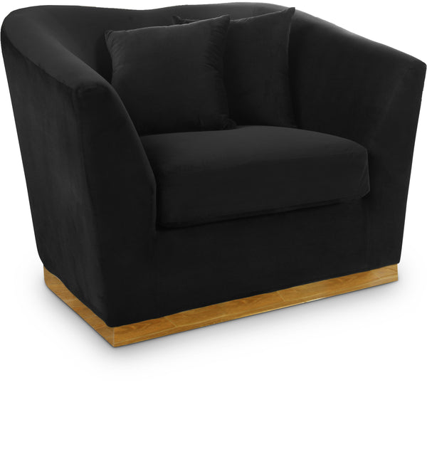 Arabella Black Velvet Chair