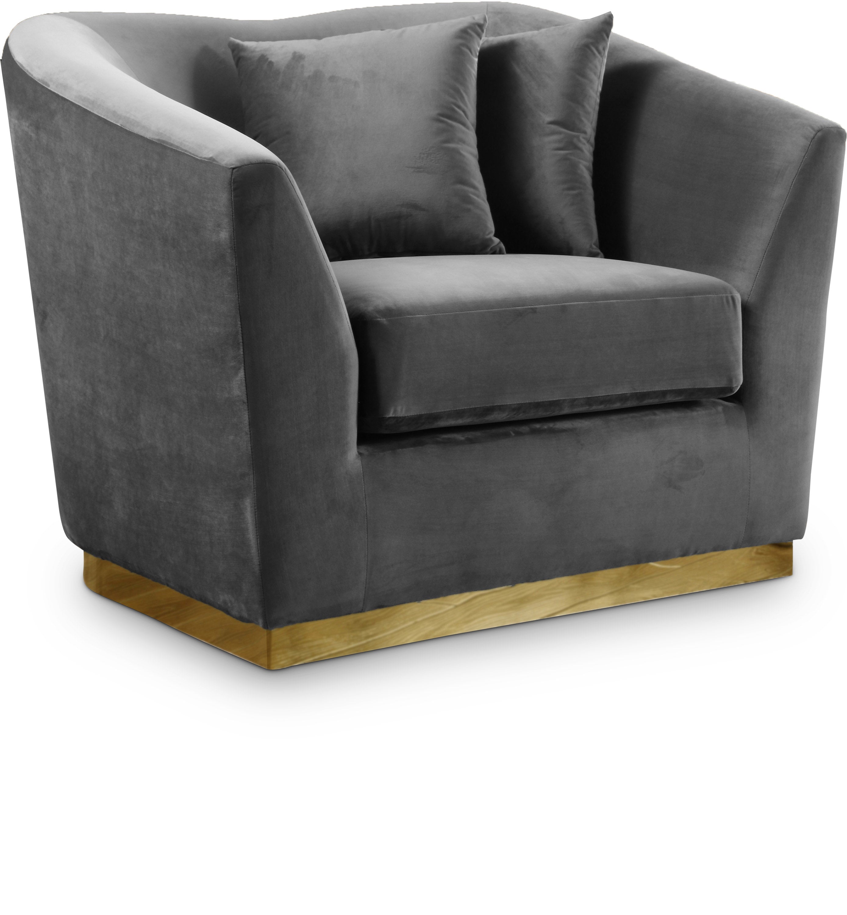 Arabella Grey Velvet Chair