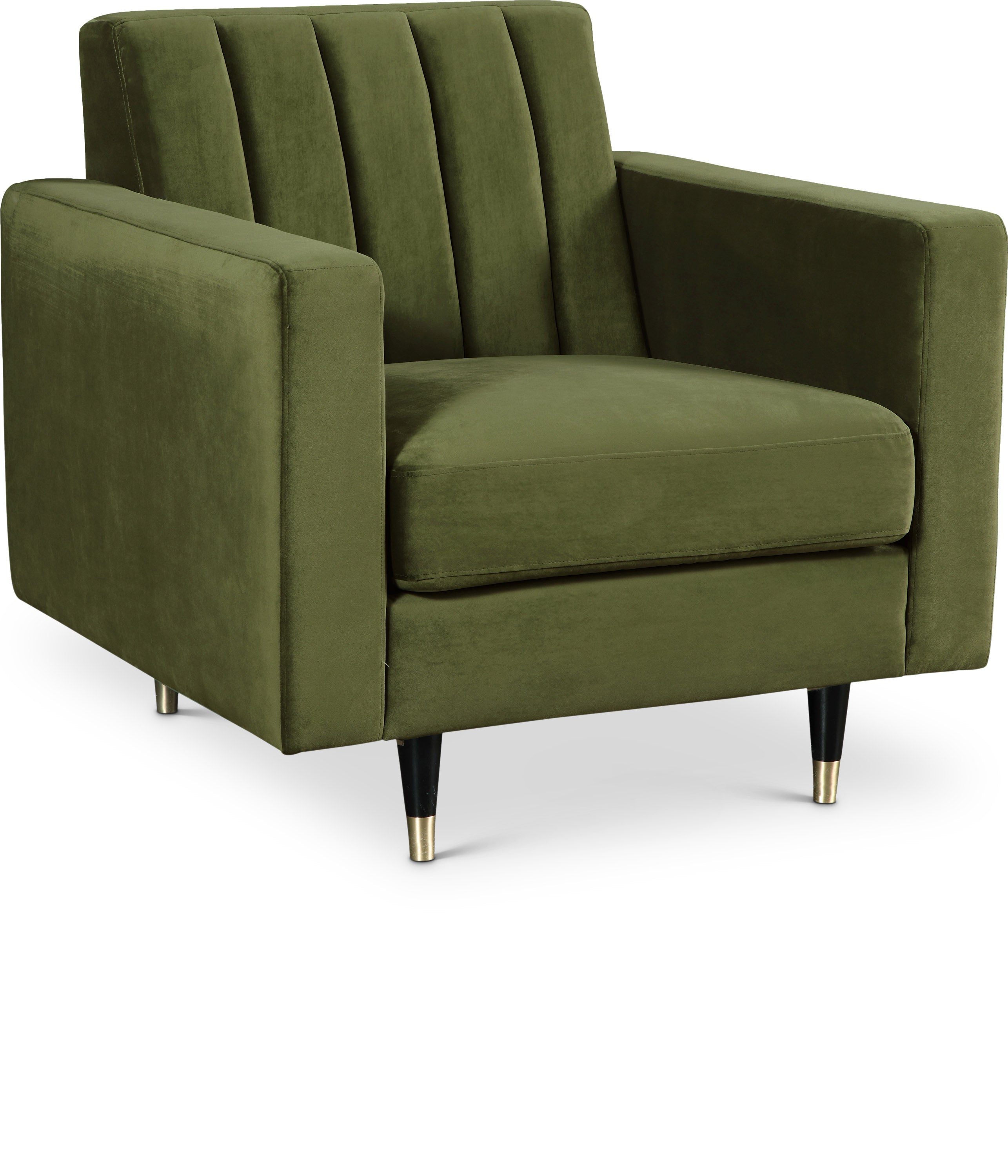 Lola Olive Velvet Chair