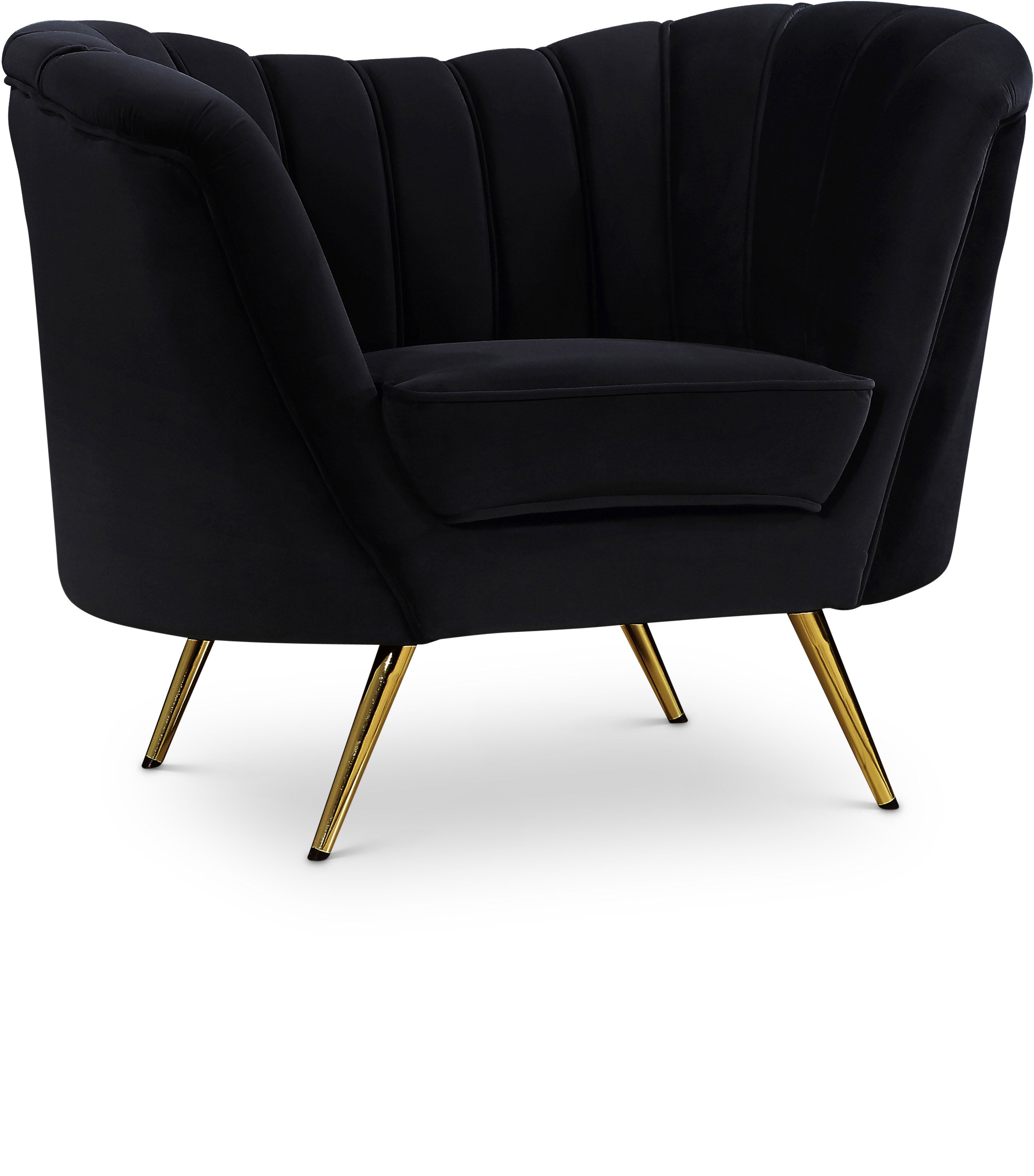 Margo Black Velvet Chair